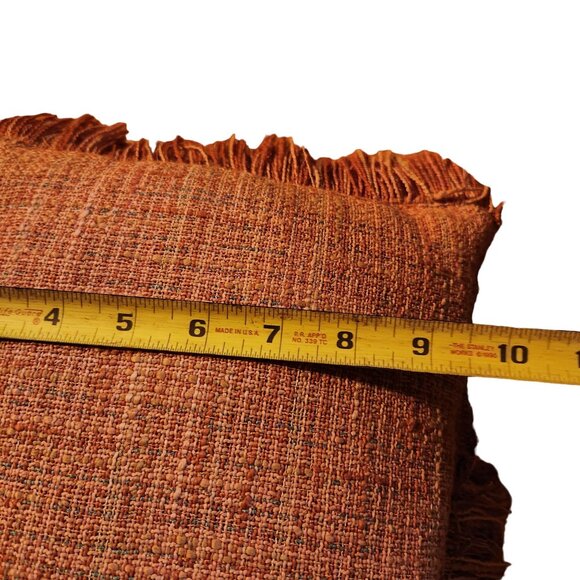 Vintage  Uniqu'uity Nash Handwoven Fringed Rectangular Pillow - Picture 3 of 5